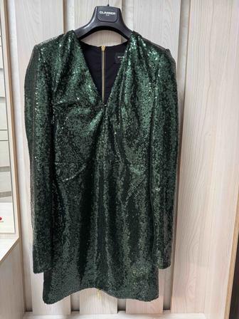 мини-платье Bronx Banco с длинным рукавом и пайетками (Изумрудный/Темно-з