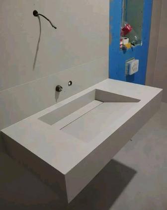 Кафель и керомагранит и гибкий мрамор. Санузель под ключ