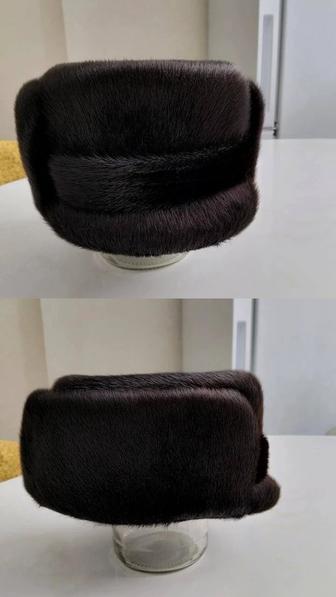 Мужская шапка из нерпы, натуральный мех