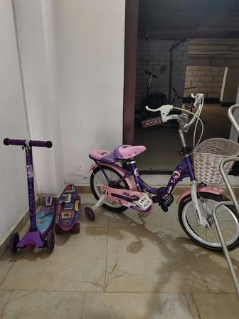 Продам детский велосипед, самокат, скейт