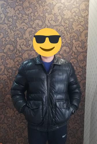 Куртка зимняя кожанная
