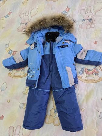 Комбинезон на мальчика зимний 9-12мес