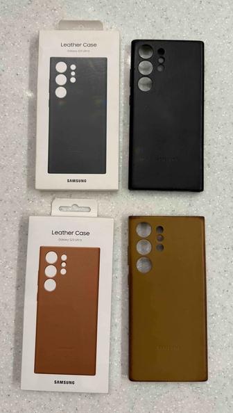 Чехлы Samsung Leather Case Galaxy S23 Ultra
