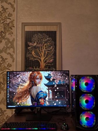 Игровой ПК с RTX 4060 и 27
игровым монитором 180 Гц все новое!