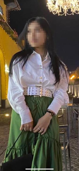 Ақ рубашка ременьмен сатылады!