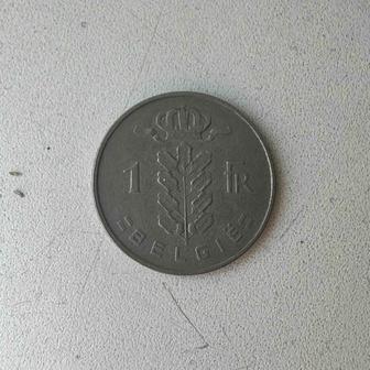 Монета 1 франк Бельгия 1959 г.
