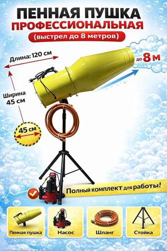 Пенная пушка профессиональная (до 8 м)