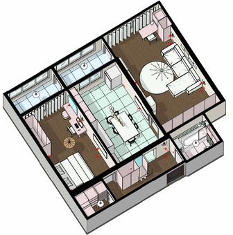 Дизайн интерьера под ремонт от 900 /мРабота в Revit, по договору