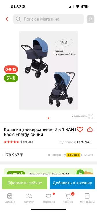 коляска Rand energy 2 в 1