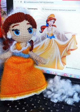 Кукла Анастасия из мультфильма 1997, ручная работа