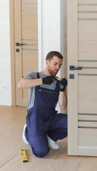 установка межкомнатных дверей