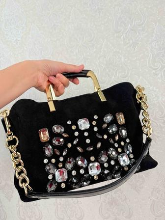 Сумка из натуральной замши