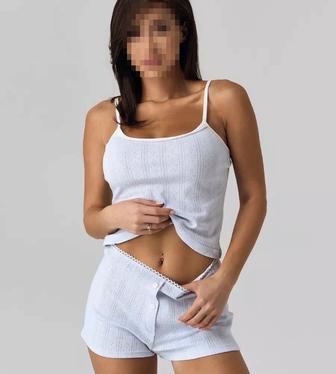 Женская пижама майка на бретелях и шорты s,m,l новая