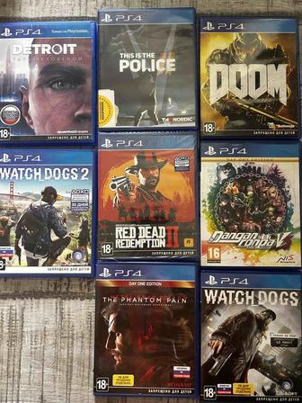 Диски на PS4 (некоторые Day One Edition)