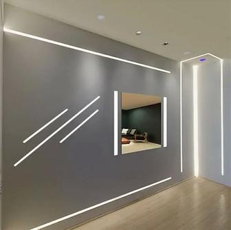 Малярный работа под лампами