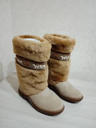 Сапожки- Унты Морегор, размер 38, цвет- бежевый