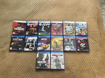 Игры на дисках на Playstation 5 ps 4 пс Mk11 Ufc5 Человек паук 2 Fifa GtaV