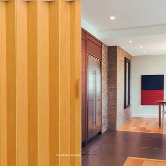 Акция! Раздвижная дверь гармошка пластиковые 82х203см складные купе ширма