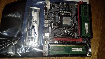 Продам комплект материнская плата socket 1200 i510500 ddr4 16gb 2шт