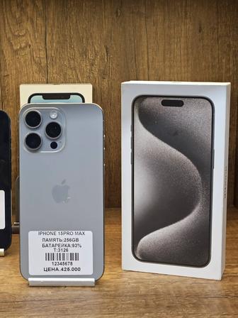 IPhone 15Pro Max 256gb 93% с коробкой