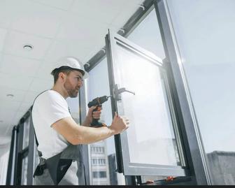 Ремонт окон и дверей. Алюминиевые и пластиковые окна