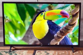 LED TV марки LG. 107 см. Приём цифры DVB-T2/C/S2.