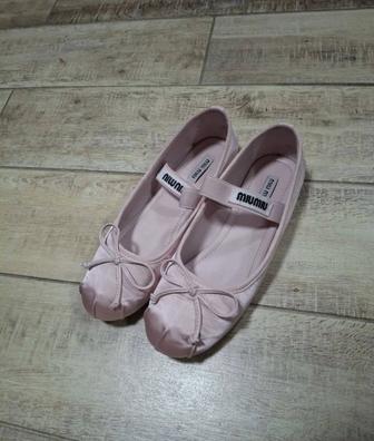 Балетки розовые miumiu