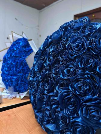 Розы из атласной ленты