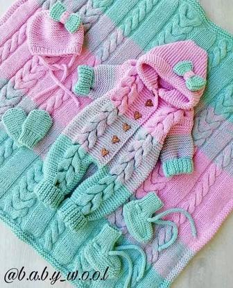 Вязаные комбинезоны для детей
