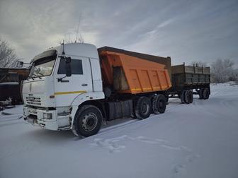 Услуги самосвал камаз С прицепом