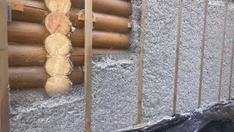 Утепление крыши ЭКО вата