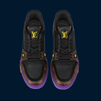 Louis Vuitt.n trainer monogram purple 54