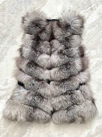 Жилетка безрукавка из Натурального Песца