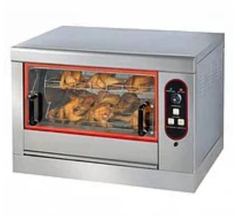 Аппарат для приготовления кур гриль вместимостью 8 шт - электрический