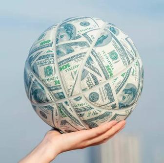 Баскетбольный мяч dollars новый