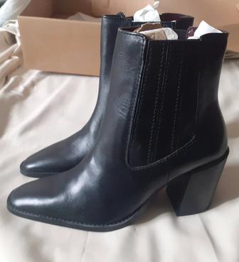 Ботильоны кожа Zara