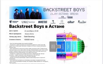Билеты на концерт Backstreet Boys