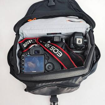 Canon фотоаппарат, объектив, вспышка