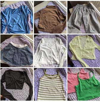 Продам женские топики, фотболки, юбки, брюки