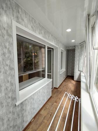 Усть-Каменогорск.Монтаж пластиковых окон, отделка лоджии, балкона.