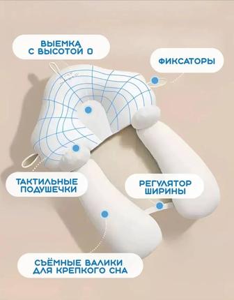 НОВАЯ ортопедическая подушка-позиционер для новорождённых (0-12 мес.)