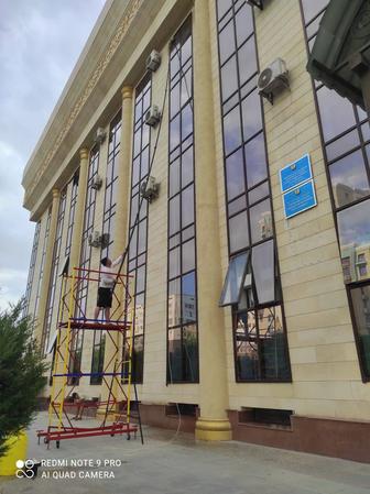 Мойка фасадов и окон