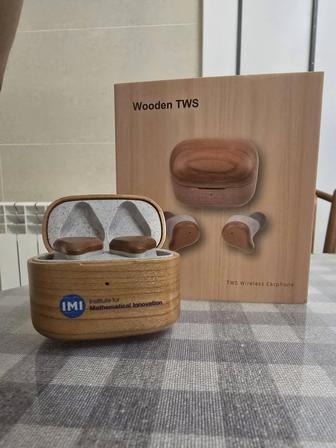 Новые эко-наушники Wooden TWS Bluetooth 5.0