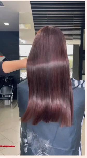 Кератиновое выпрямление