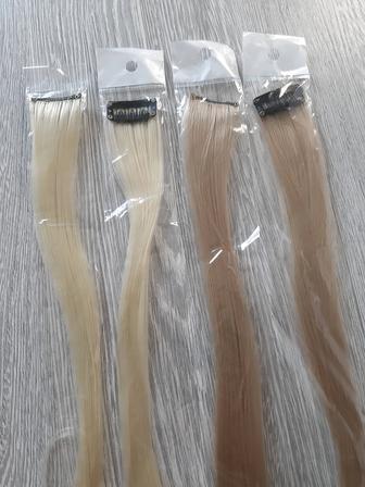 Пряди для волос на заколках