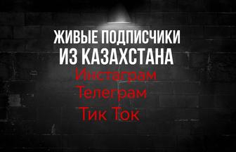 Накрутка подписчиков из Казахстана Инстаграм Тик Ток с Гарантией