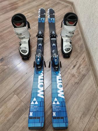 Лыжи Fisher и ботинки Atomic