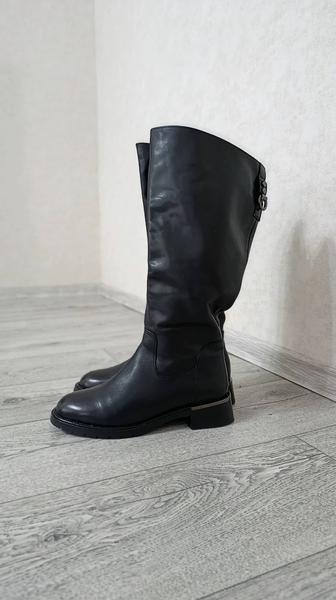 Сапоги зимние женские кожа