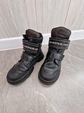 Кожаные сапоги