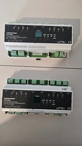 crestron din-8sw8 - 2 шт модуль высоковольтного коммутационного реле.